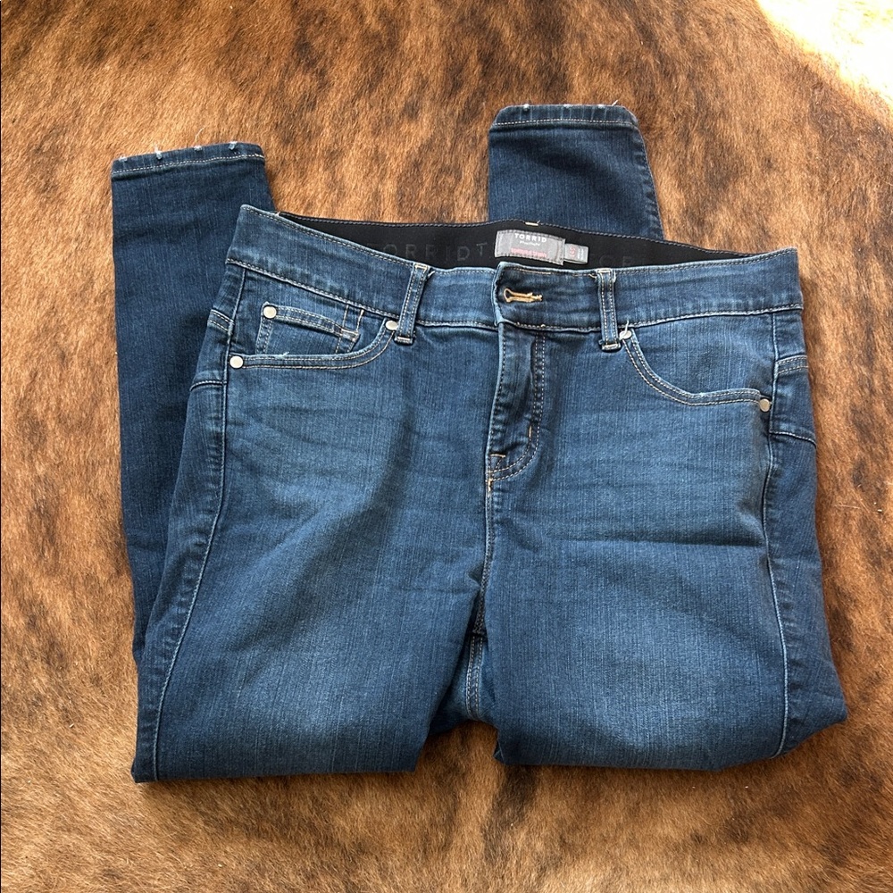 Torrid Dark Blue Skinny Jeans